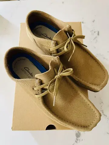 Clarks Shacre II Run 다크 샌드 스웨이드 UK8 클락스