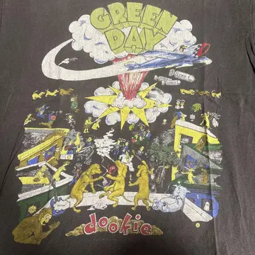 GREEN DAY dookie 티셔츠 90s L 사이즈 그레이