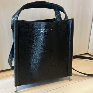HARUNOBUMURATA*ACHILLE 가죽 토트백 블랙