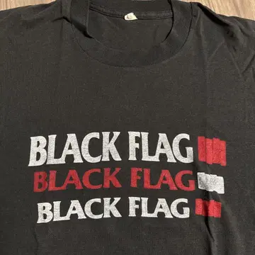 BLACK FLAG 티셔츠 블랙 80s