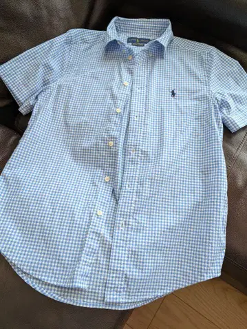 Ralph Lauren 체크 무늬 반팔 셔츠 160cm 정도 거의 새상품