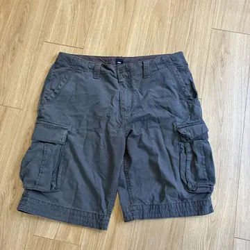 Gap 카고 숏팬츠 그레이 4포켓