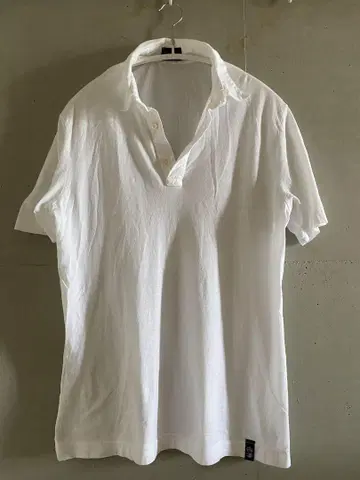 돌모어 코튼 캐시미어 피케 셔츠 화이트