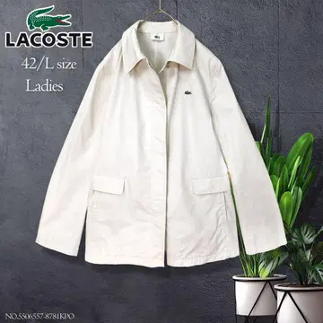 LACOSTE 라코스테 자켓 스텐카라 코트 미들 기장 여성용