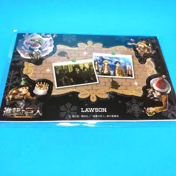 진격의 거인 로손 오리지널 사진 프레임 세트 크리스마스