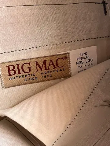 1990년대 BIG MAC made in USA WORK PANT 데드