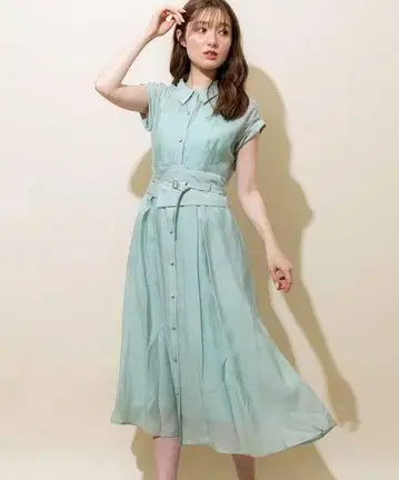 노엘라 Noela 워셔블 썸머 셔츠 원피스 허리 벨트 포함