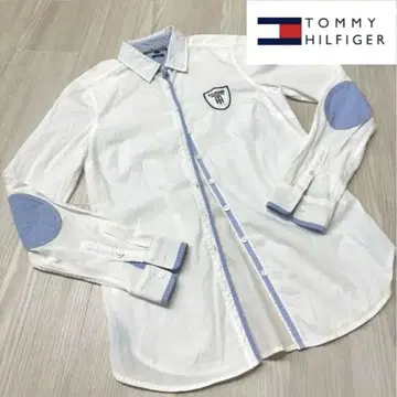 타미힐피거 셔츠 화이트 파랑
