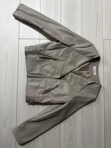 dazzlin 베이지 라이더 자켓