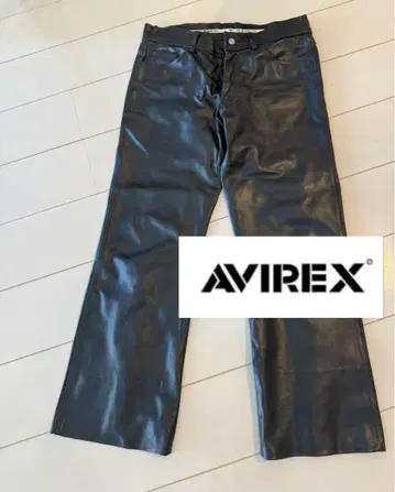 Avirex 천연 가죽 팬츠