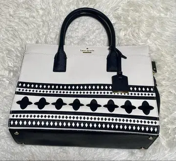 kate spade 기하학 패턴 핸드백