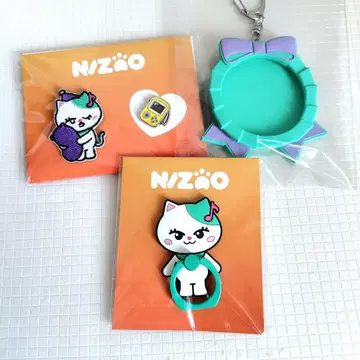 NiziU 마유카 nizoo 루카 스마트폰 링 와펜 & 핀 배지 세트