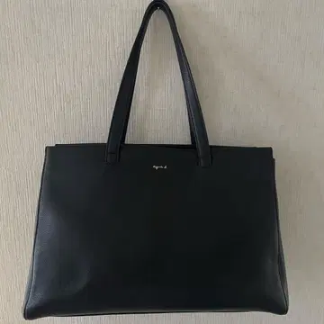 agnes b. 가죽 토트백
