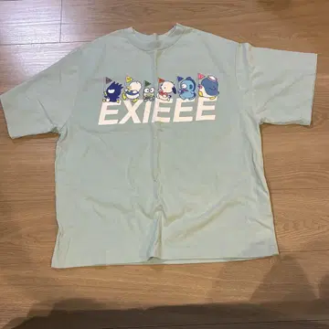 [ EXIEEE ] 산리오 캐릭터즈 콜라보 하피단부이 로고 T셔츠