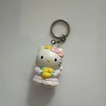 헬로키티 반지 플라워 웨딩 키링 k115