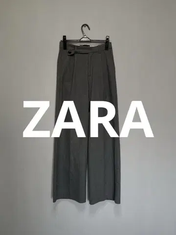 ZARA - 와이드 스트레이트 슬랙스 -