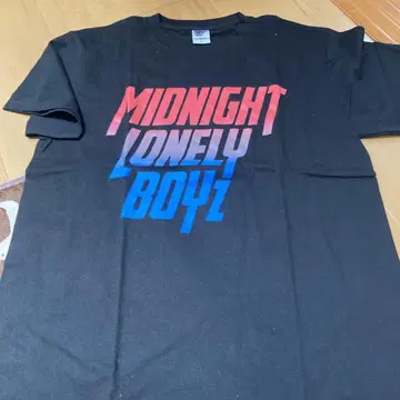 MIDNIGHT LONELY BOYZ 티셔츠 M 사이즈 블랙