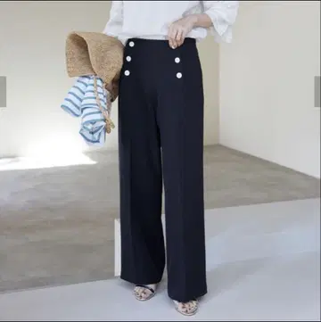 SLOBE IENA 마린 팬츠 네이비 슬로브 이에나