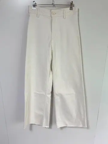 자라 화이트 와이드 레그 팬츠