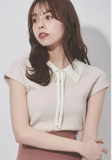 31 Sons de mode 카라 부착 니트 스웨터 베이지