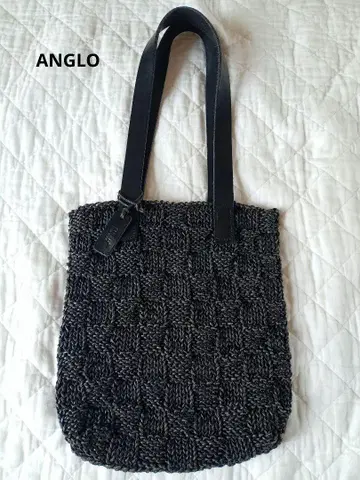 ANGLO 가죽 공예 짠 가죽 토트백