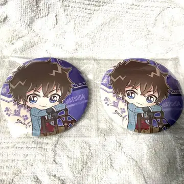 명탐정 코난 마츠다 진페이 영국풍 캔뱃지 2개 세트