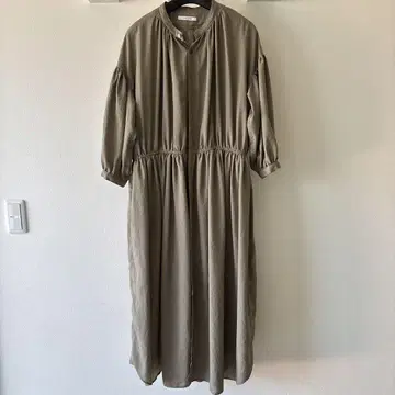 MANON 셔츠 원피스 그레이지 시어