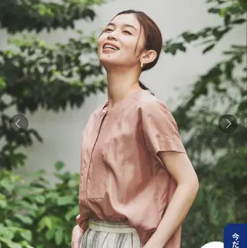 untitled [이너로 추천/화려한 디자인] 펄 버튼 T 블라우스 M