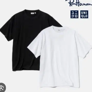 유니클로 론 헤르만 티셔츠 XL 사이즈 화이트