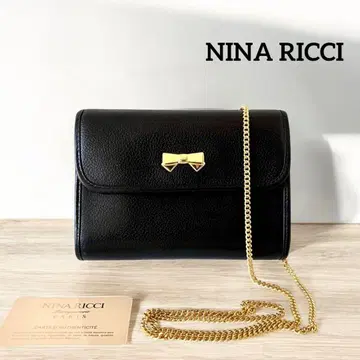 NINA RICCI 골드 체인 숄더백, 보증서 포함