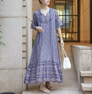 프릭스스토어 패턴 원피스