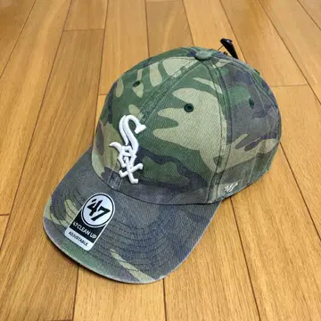 47 clean up White SOX 카모플라주 캡