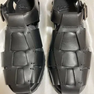Paraboot pacific 블랙 가죽 스포츠 샌들