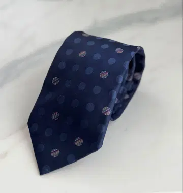 컨디션 최상 Paul Smith 네이비 도트 무늬 넥타이