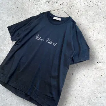빅 사이즈! NINA RICCI 니나리치 비쥬 로고 티셔츠 L