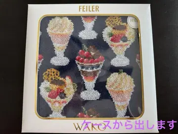 페이러 와코 WAKO PARFAIT 타월 손수건 파르페 네이비