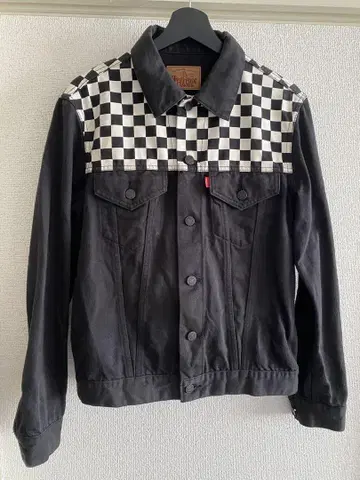 HYSTERIC GLAMOUR 체크 무늬 데님 자켓