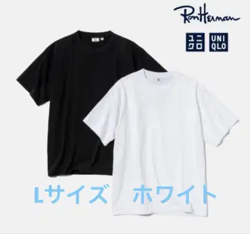 (미사용 택 포함) 유니클로 x Ron Herman 콜라보 L 화이트