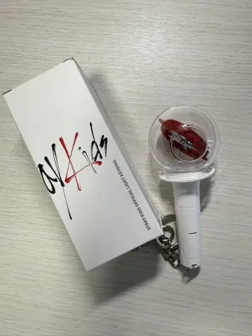 한국 굿즈 Stray Kids 공식 라이트 키링