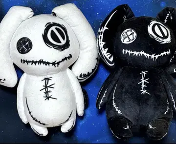 NieR 봉제 인형 화이트 & 블랙 세트