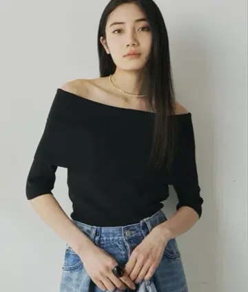 윔 가젯 Whim Gazette 이번 시즌 오프숄더 니트 풀오버