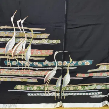 블랙 전통 예복 기모노 (미재단)