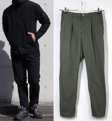 JH+ 하시모토 준 웨이비 팬츠 사이즈 3 카키 이지 팬츠