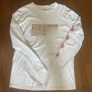 United Athle 화이트 롱 슬리브 티셔츠 XL