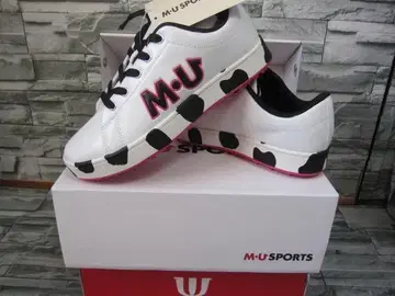 MU SPORTS 달마시안 패턴 스파이크리스 신발 23.5 WH
