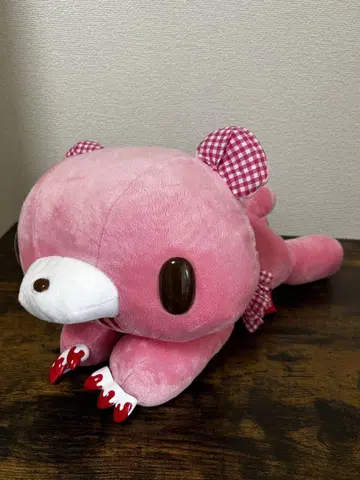 그루미 핑크 리본 봉제 인형