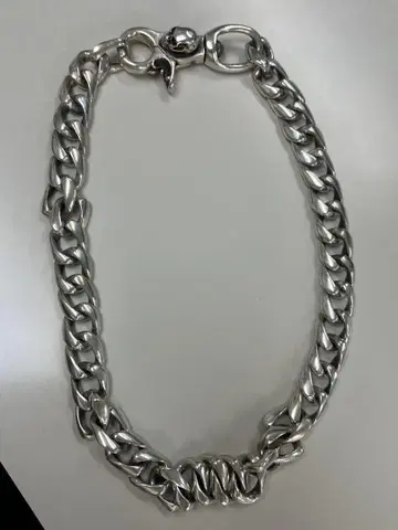스컬 실버 925 체인 목걸이