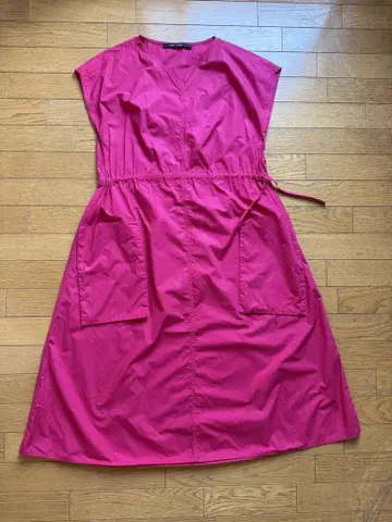 소피돌 슬리브리스 원피스 38 핑크 빅 포켓