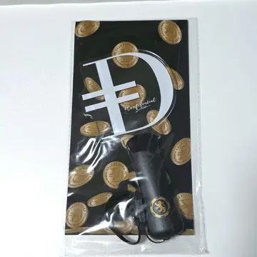 응원봉 블랙 컬러 골드 로고
