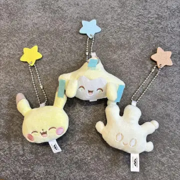 포켓피스 볼 체인 봉제 인형 피카츄 지라치 마호밀